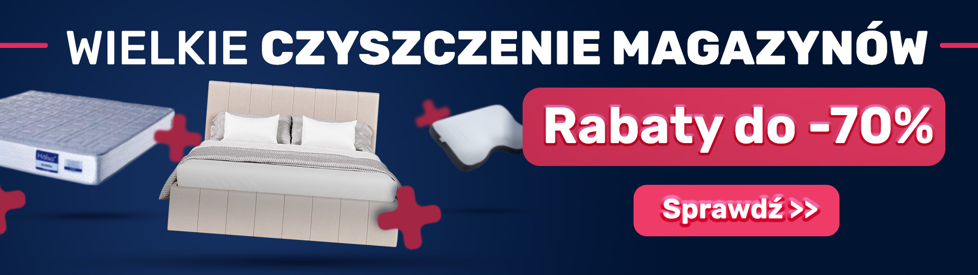 Wielkie czyszczenie magazynów SypialniaPlus – rabaty do -70%